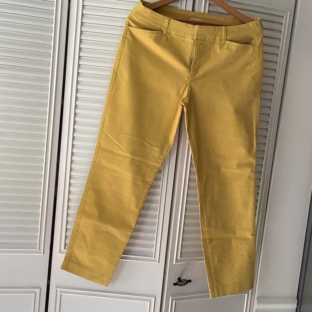 Old Navy Pixie Pants in Mustard Yellow